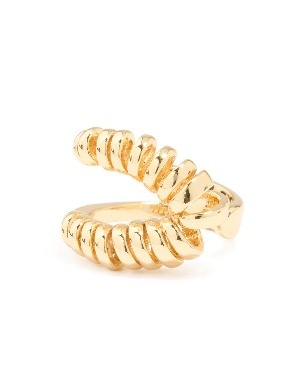 Gold Plated Coil Statement Ring - Image 3