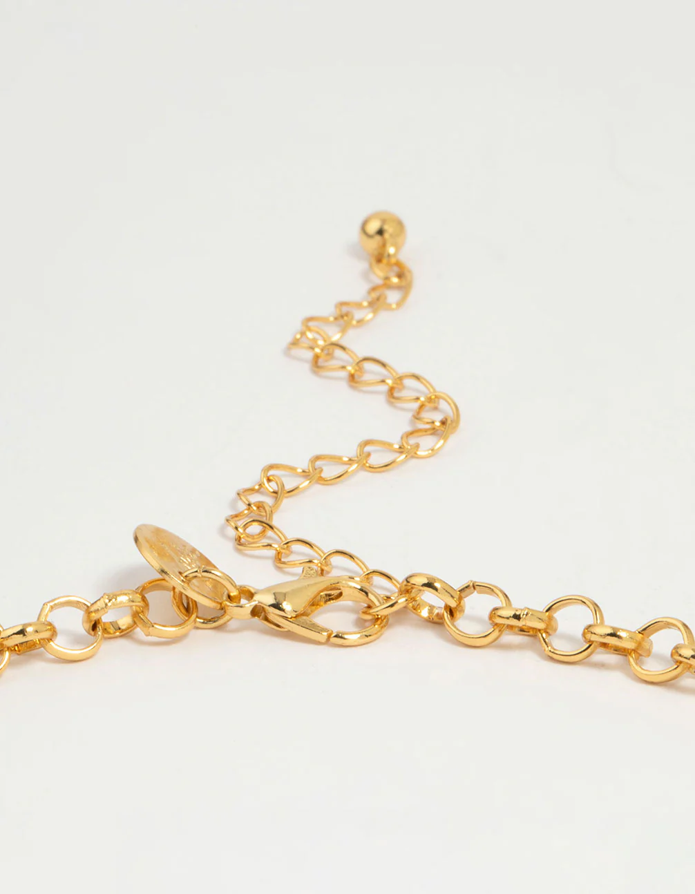 Gold Plated Coin Disc Charm Pendant Necklace - Image 5