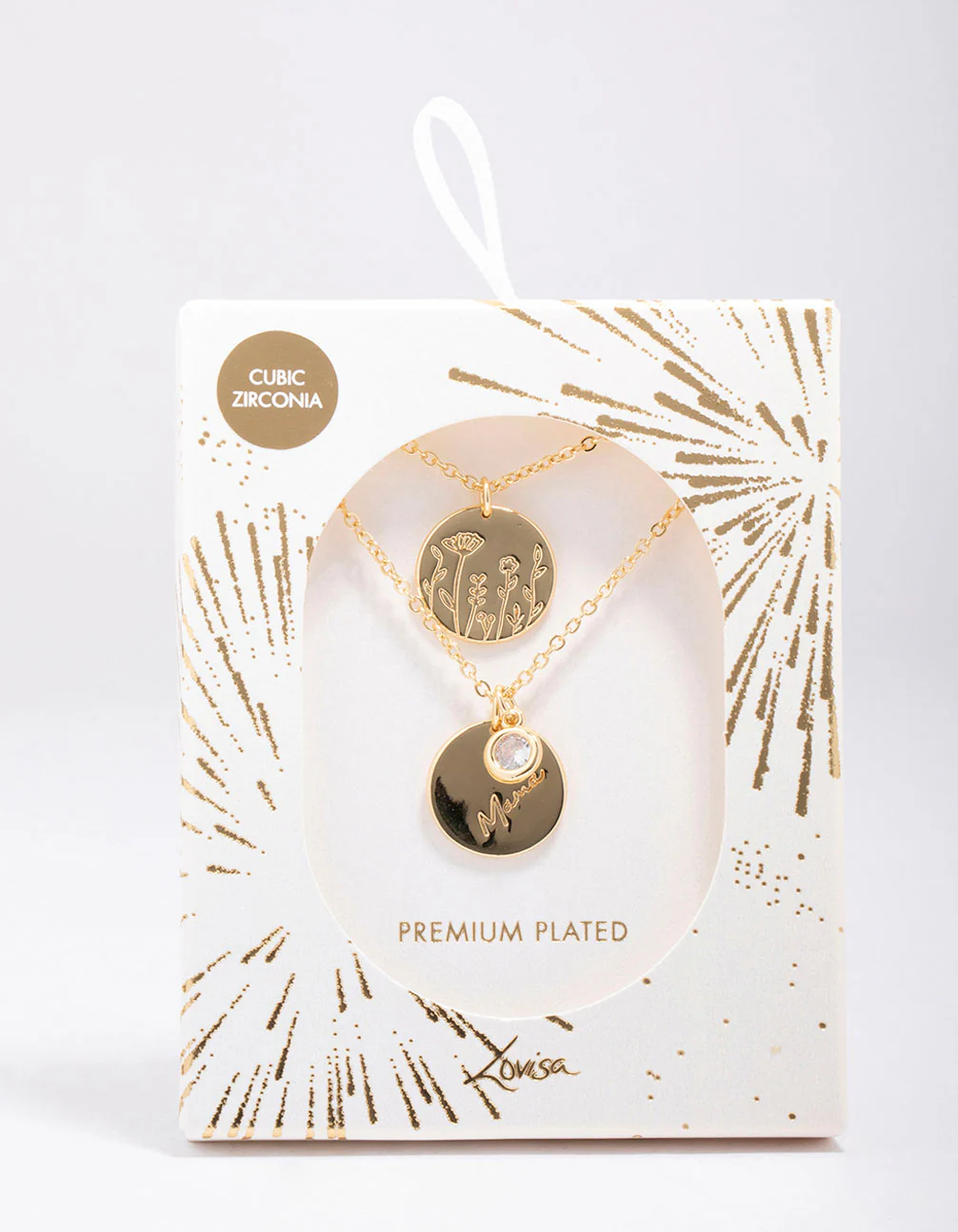 Gold Plated Coin Layered Necklace - Image 2
