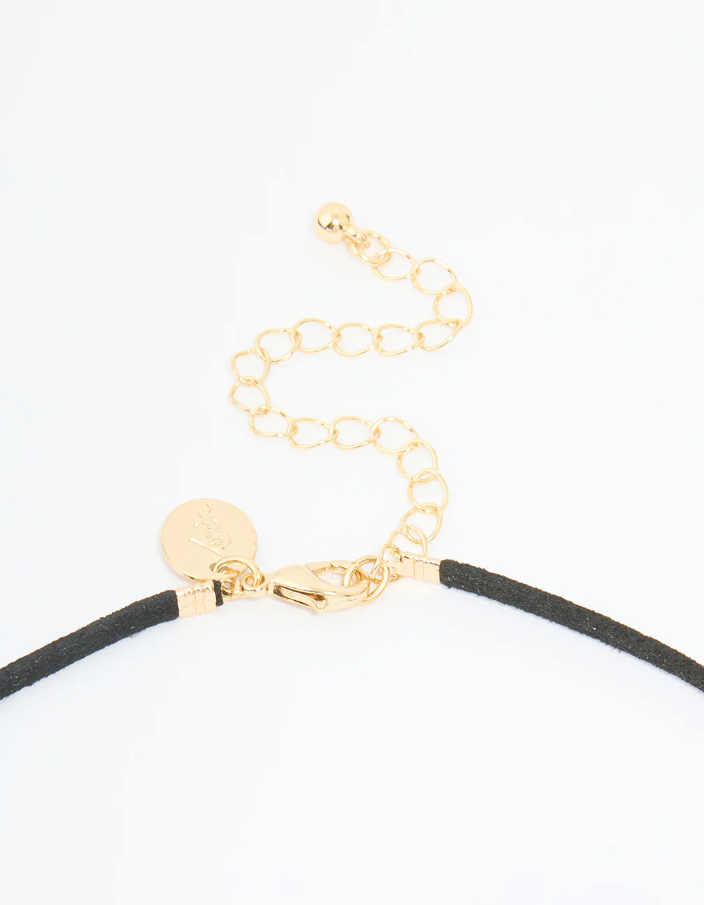 Gold Plated Cord Open Oval Long Necklace - Image 5