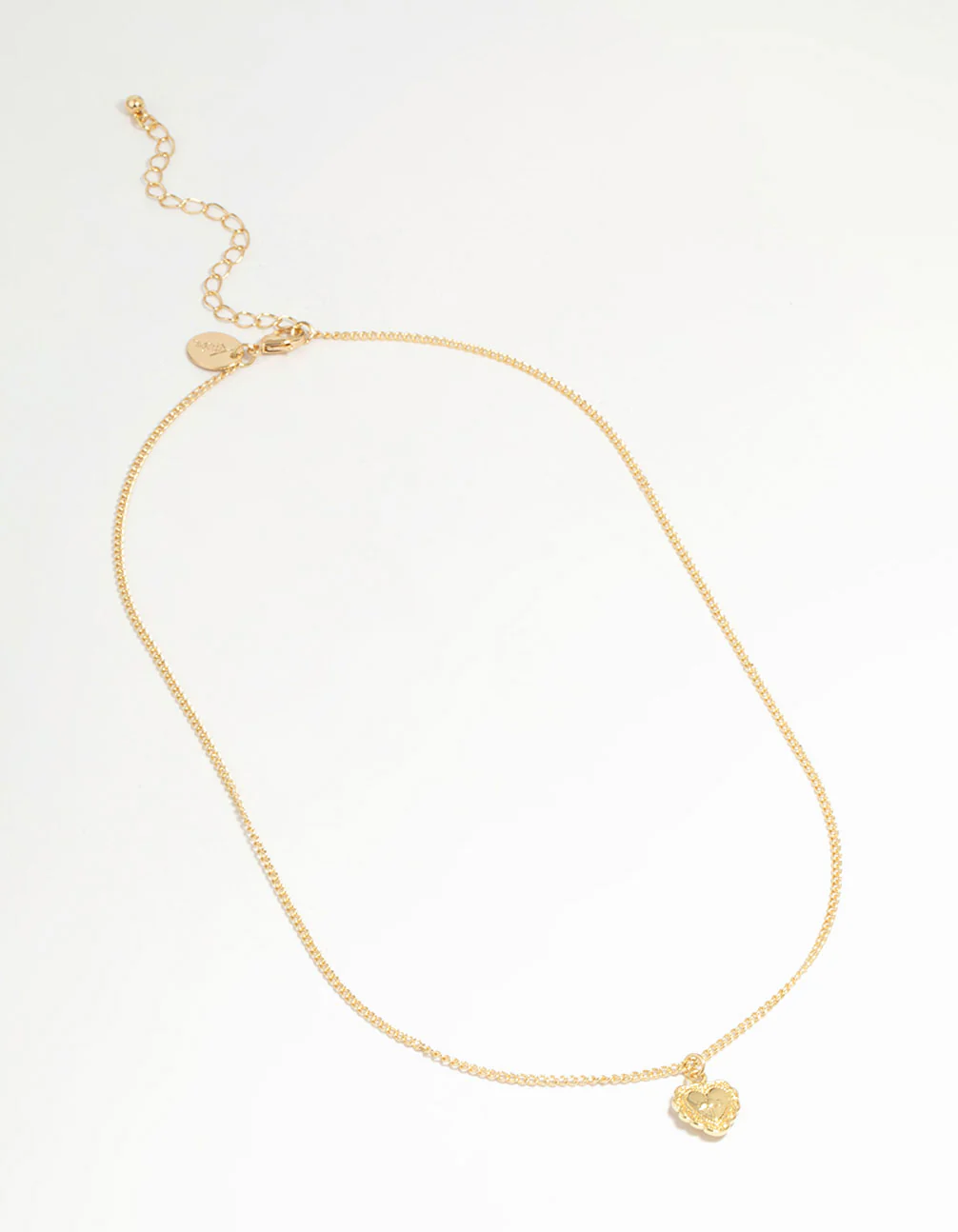 Gold Plated Cross Heart Pendant Necklace - Image 4
