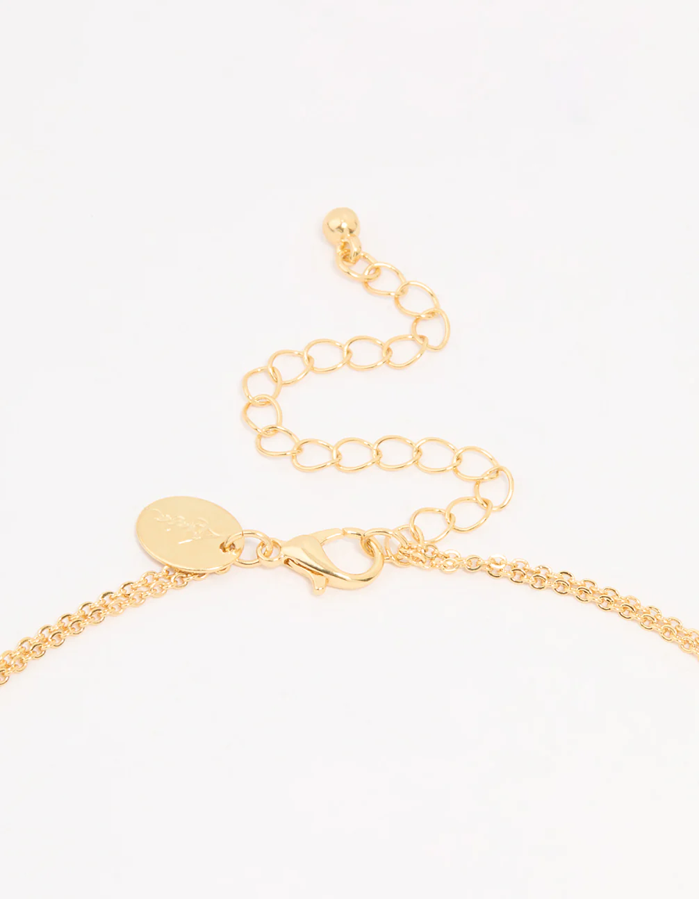 Gold Plated Cross & Mary Layered Necklace - Image 3