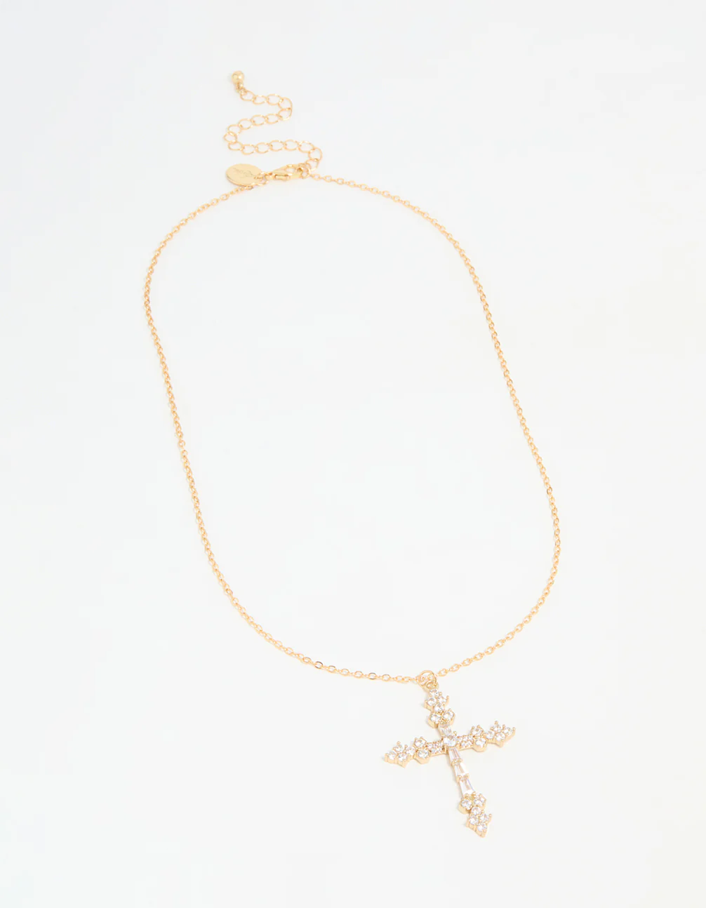Gold Plated Cross Pendant Necklace - Image 4