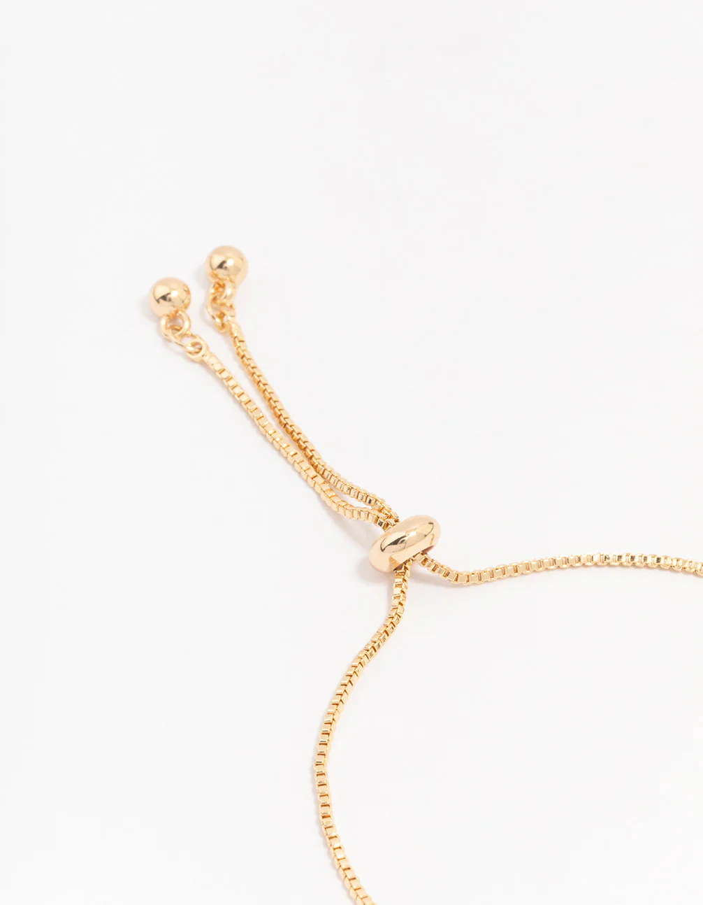 Gold Plated Brass Crystal Large Evil Eye Bracelet - Image 3
