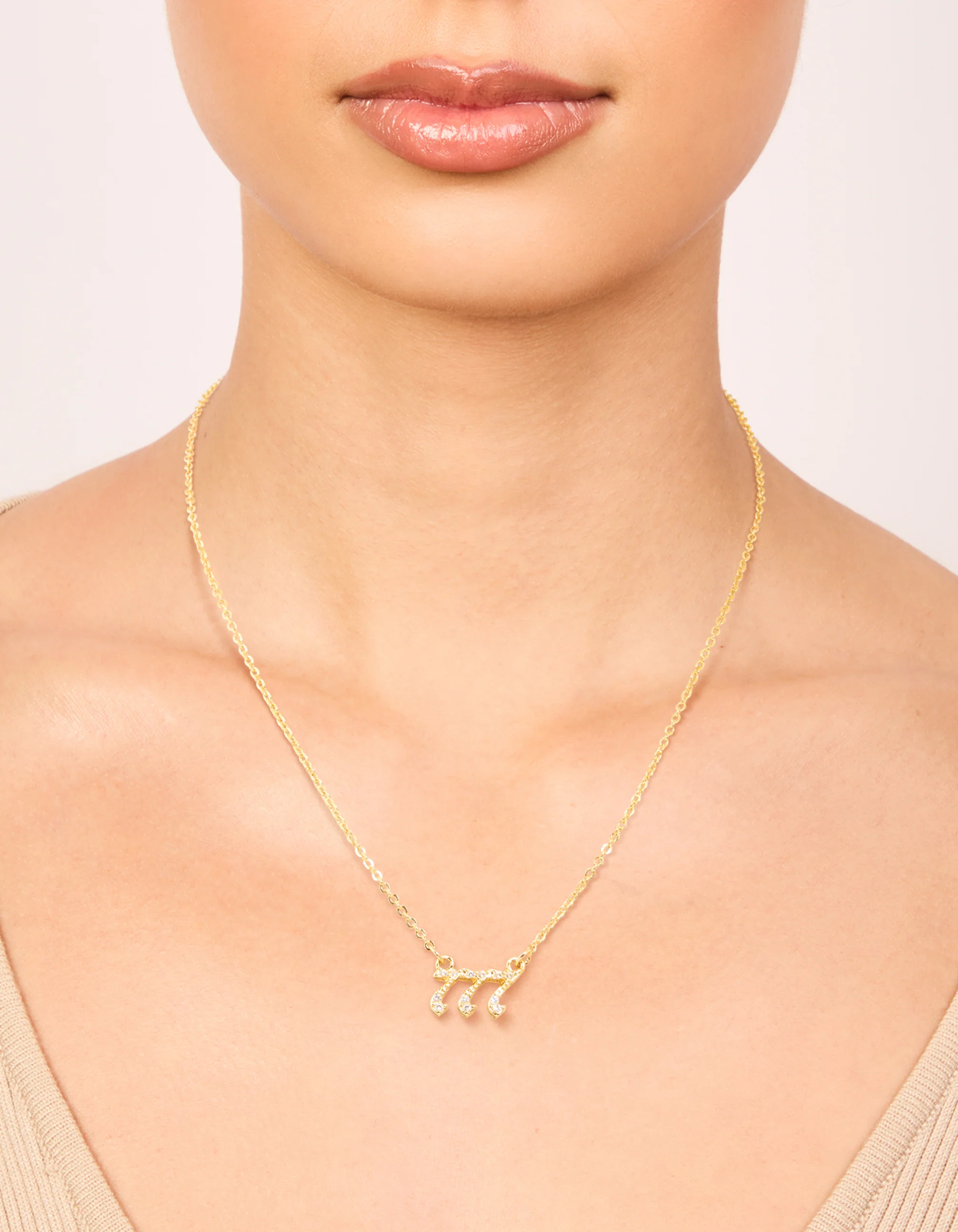 Gold Plated Cubic Zirconia 777 Angel Number Necklace - Image 2
