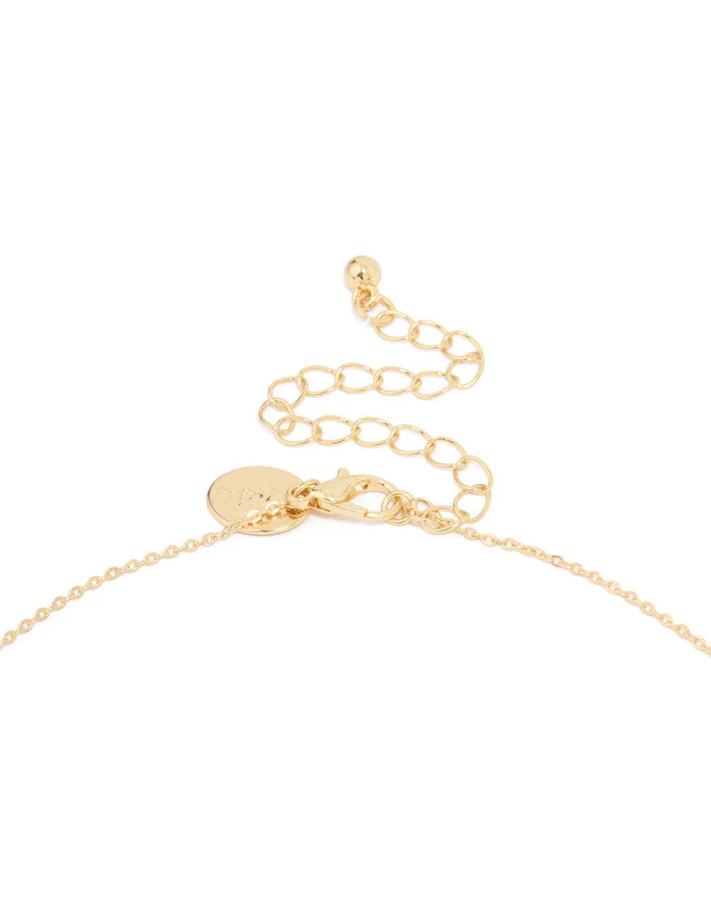 Gold Plated Cubic Zirconia Baguette Cross Pendant Necklace - Image 5