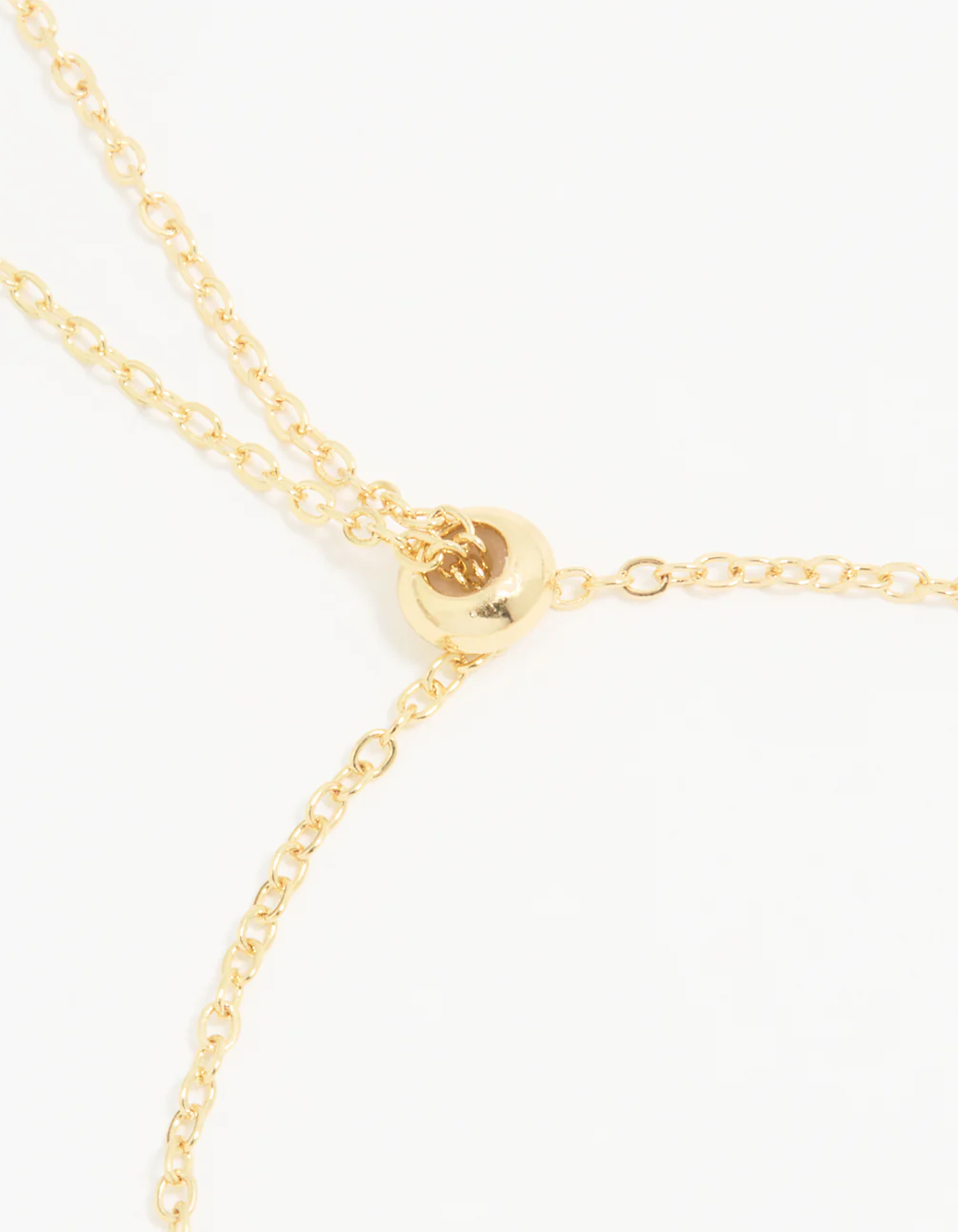 Gold Plated Cubic Zirconia Bubble A Pavé Toggle Bracelet - Image 3