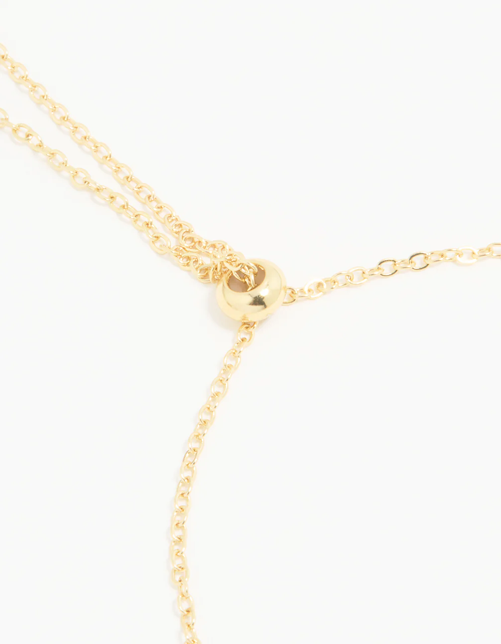 Gold Plated Cubic Zirconia Bubble J Pavé Toggle Bracelet - Image 3