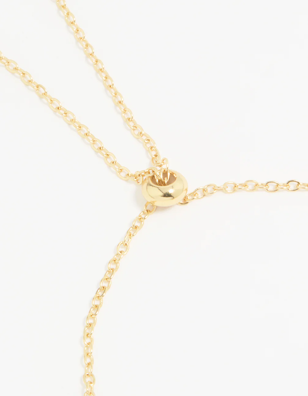 Gold Plated Cubic Zirconia Bubble K Pavé Toggle Bracelet - Image 3