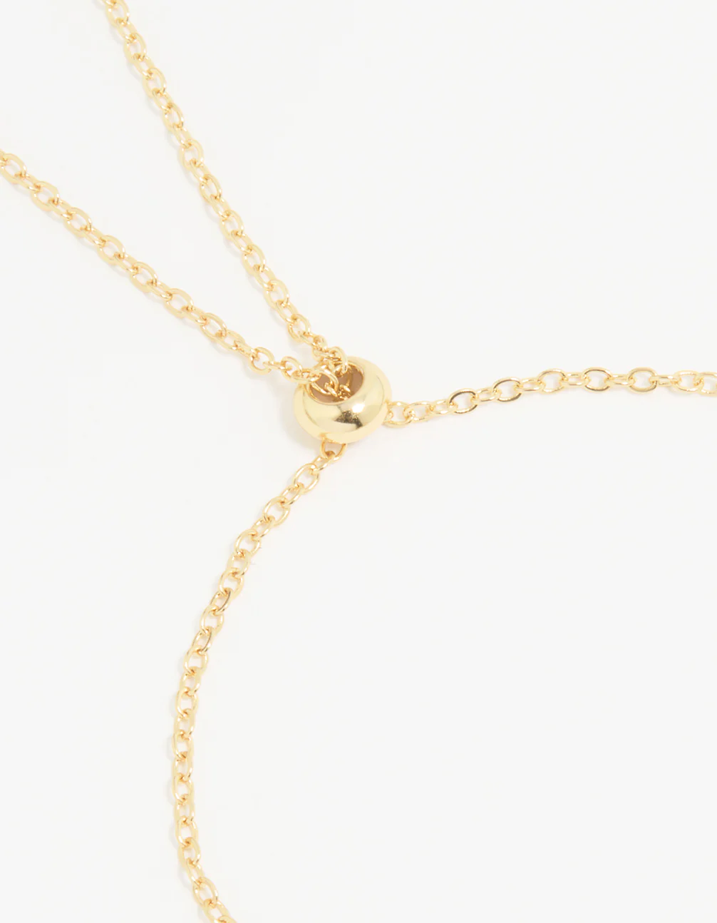 Gold Plated Cubic Zirconia Bubble M Pavé Toggle Bracelet - Image 3