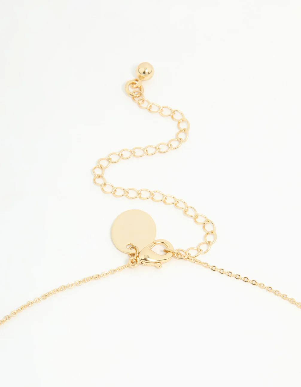 Gold Plated Cubic Zirconia Butterfly Teardrop Necklace - Image 5