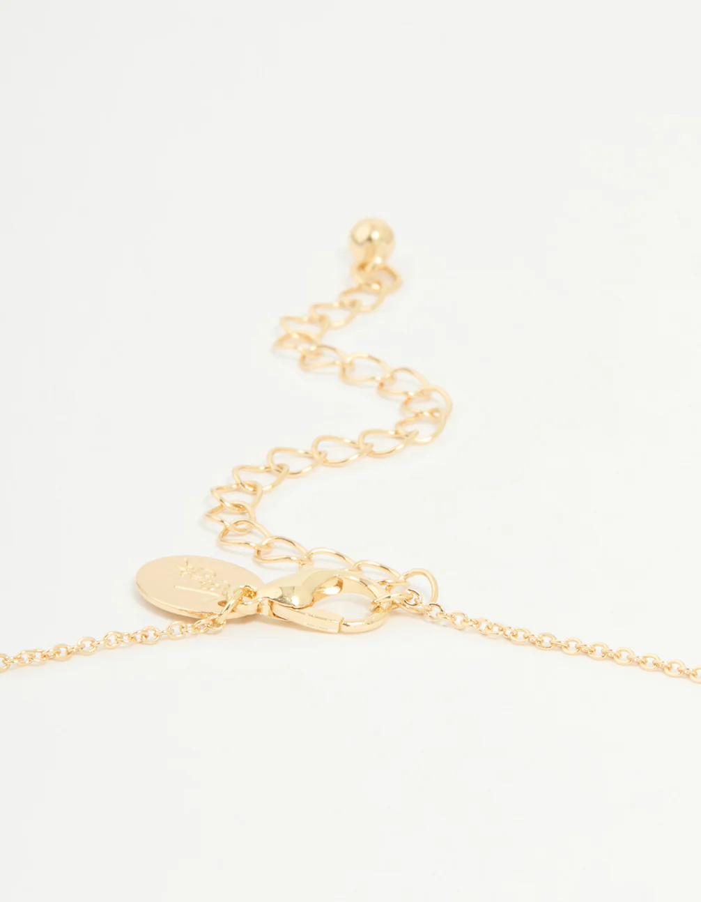 Gold Plated Cubic Zirconia Cancer Circle Necklace - Image 3