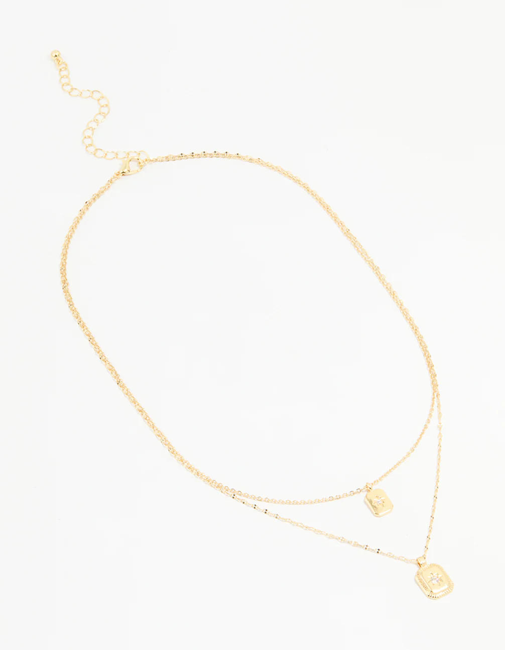 Gold Plated Cubic Zirconia Celestial Layered Necklace - Image 2