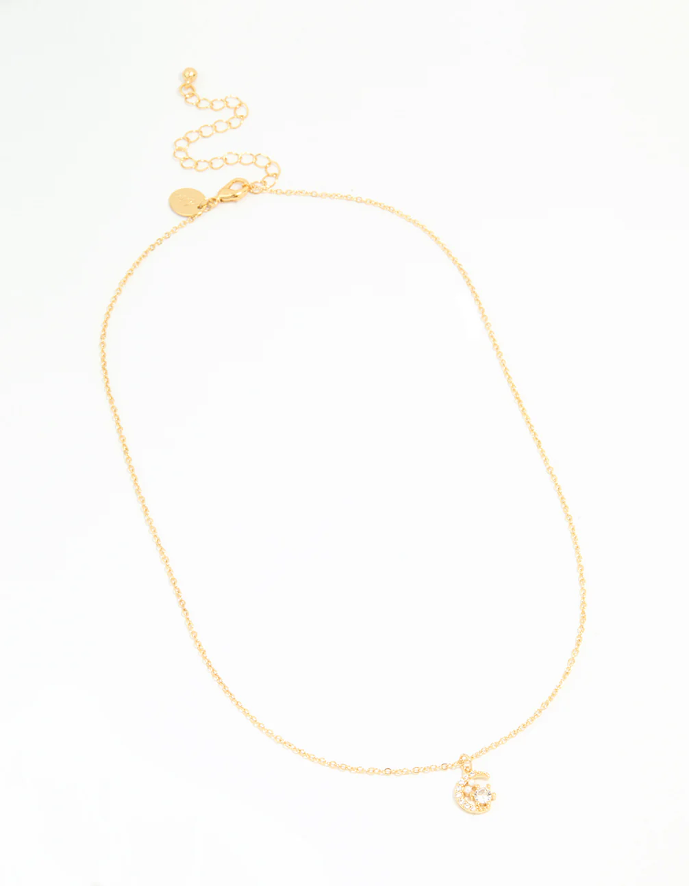Gold Plated Cubic Zirconia Celestial Pendant Necklace - Image 4