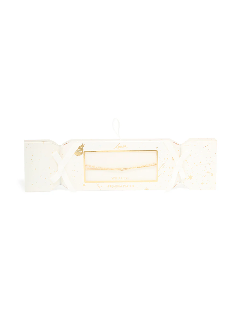 Gold Plated Cubic Zirconia & Chain Layered Bracelet - Image 5