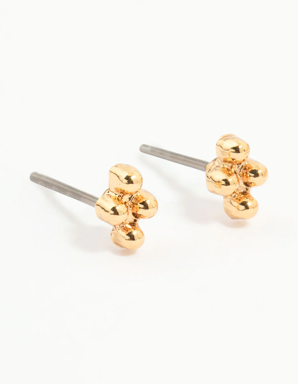 Gold Plated Cubic Zirconia & Cross Earrings 3-Pack - Image 2