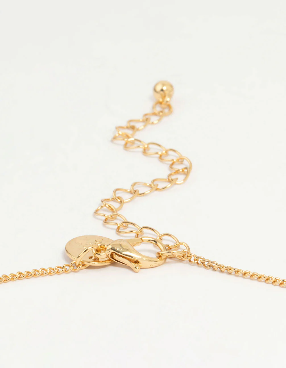 Gold Plated Cubic Zirconia Cross Necklace & Stud Earrings Set - Image 3
