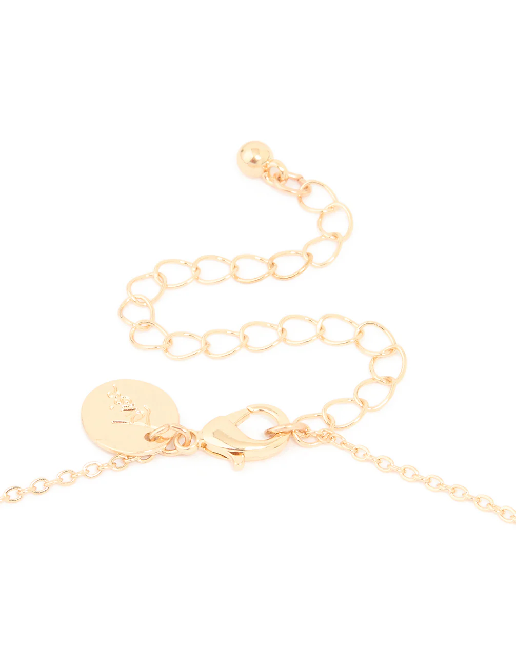 Gold Plated Cubic Zirconia Cross Rosary Y-Necklace - Image 5