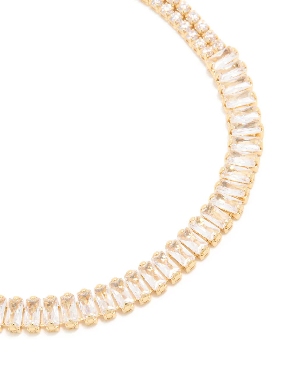 Gold Plated Cubic Zirconia Elegant Tennis Bracelet - Image 4