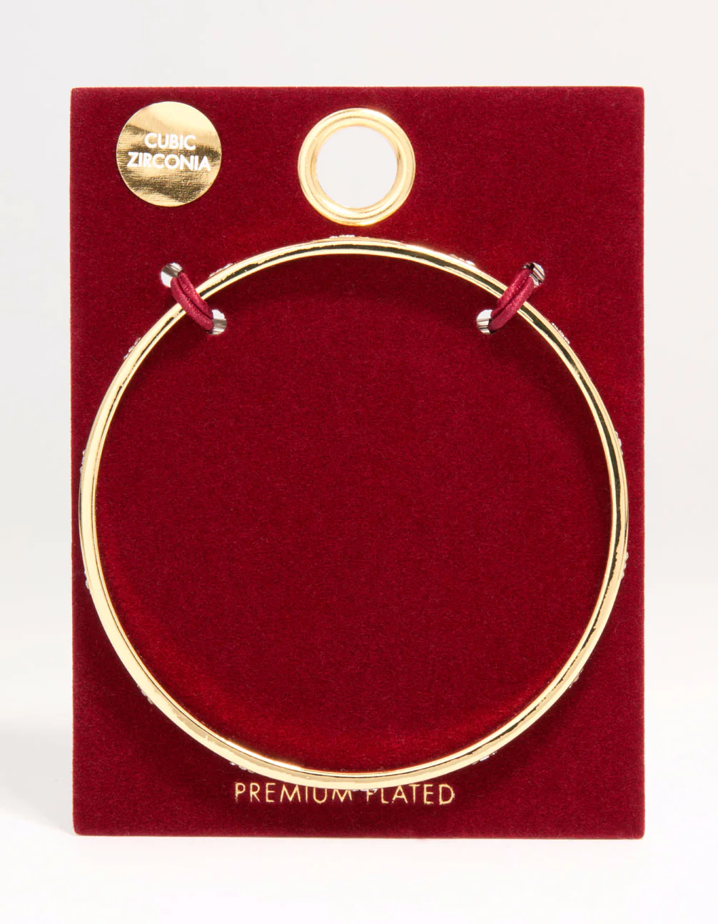 Gold Plated Cubic Zirconia Flower Bangle - Image 3
