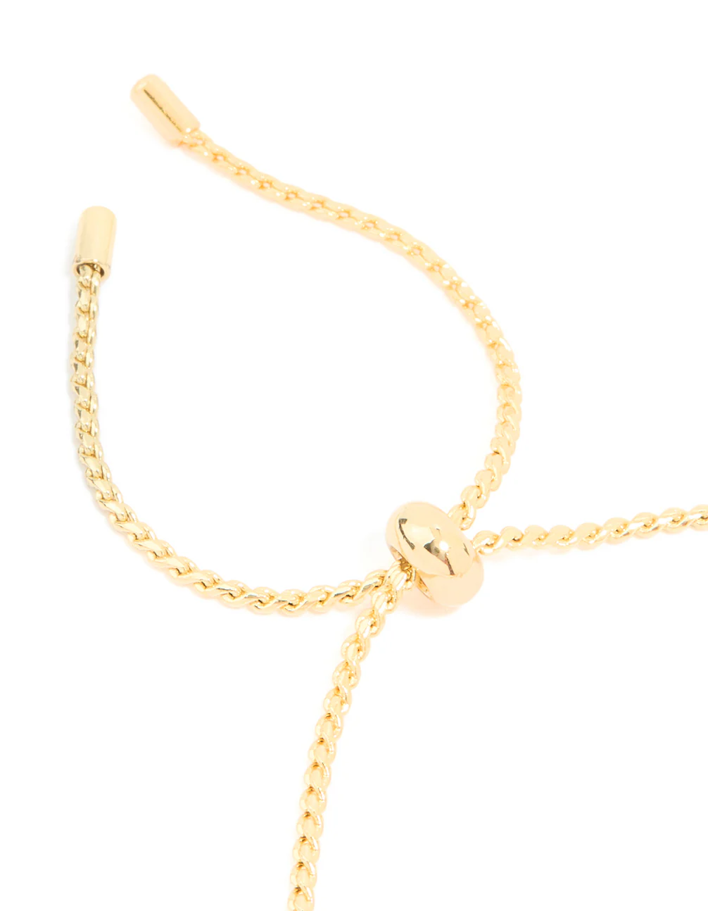Gold Plated Cubic Zirconia Flower Detail Toggle Bracelet - Image 5