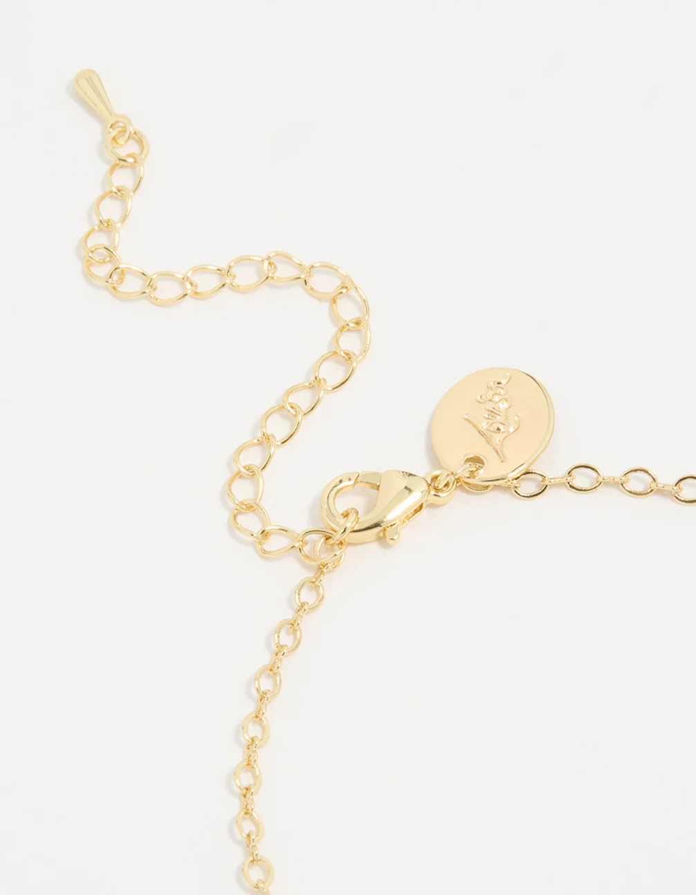 Gold Plated Cubic Zirconia Flower Station Bracelet - Image 3