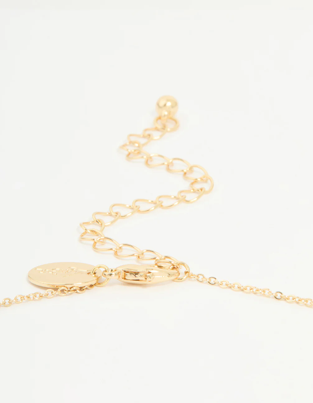 Gold Plated Cubic Zirconia Libra Circle Necklace - Image 3