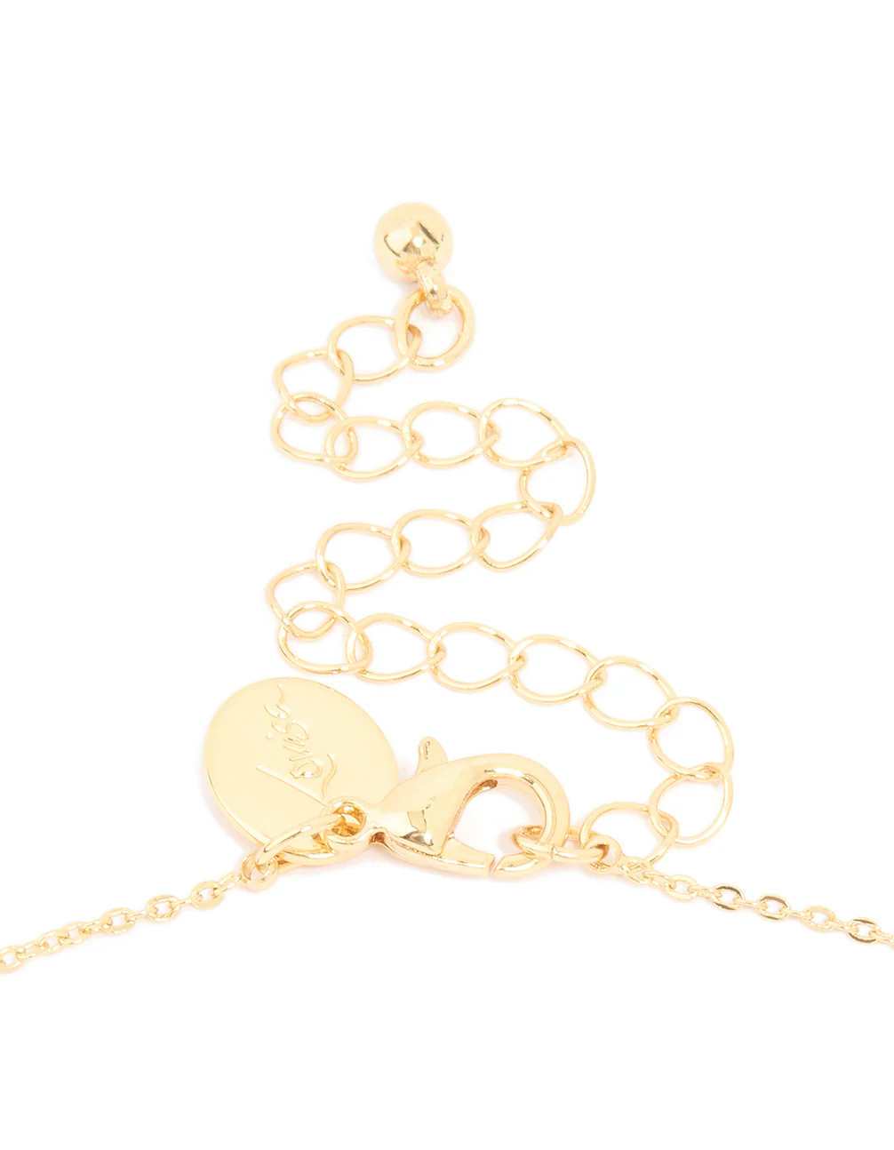 Gold Plated Cubic Zirconia Mini Sagittarius Zodiac Sign Pendant Necklace - Image 3