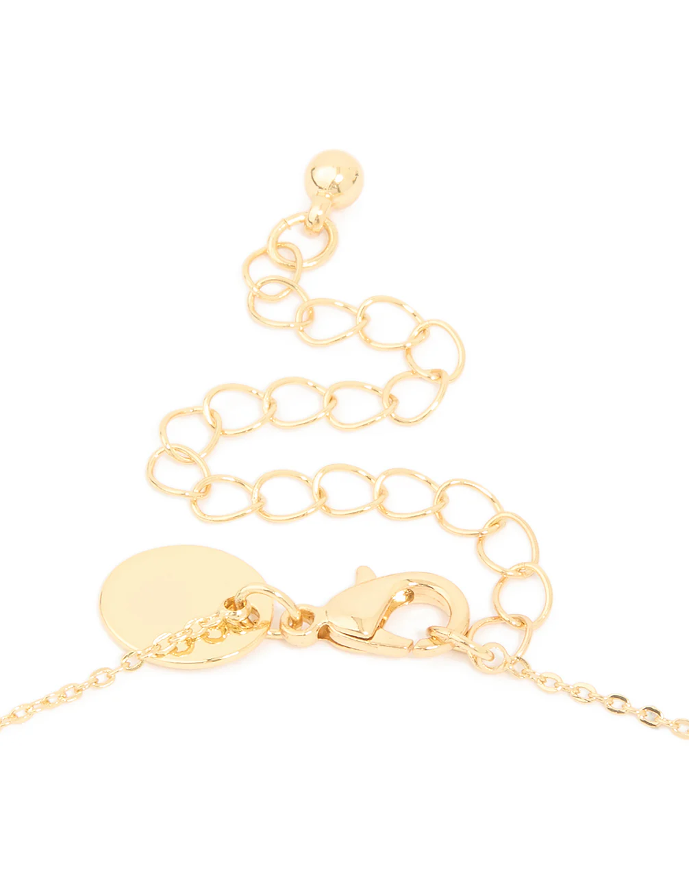 Gold Plated Cubic Zirconia Mini Virgo Zodiac Sign Pendant Necklace - Image 3
