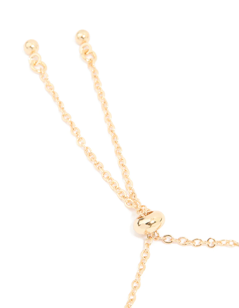 Gold Plated Cubic Zirconia Pave Bubble Letter E Toggle Bracelet - Image 3