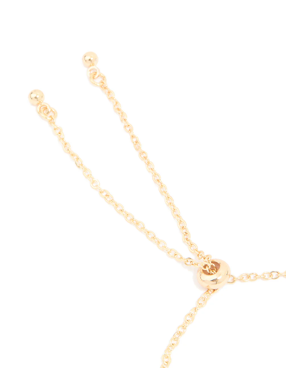 Gold Plated Cubic Zirconia Pave Bubble Letter R Toggle Bracelet - Image 3