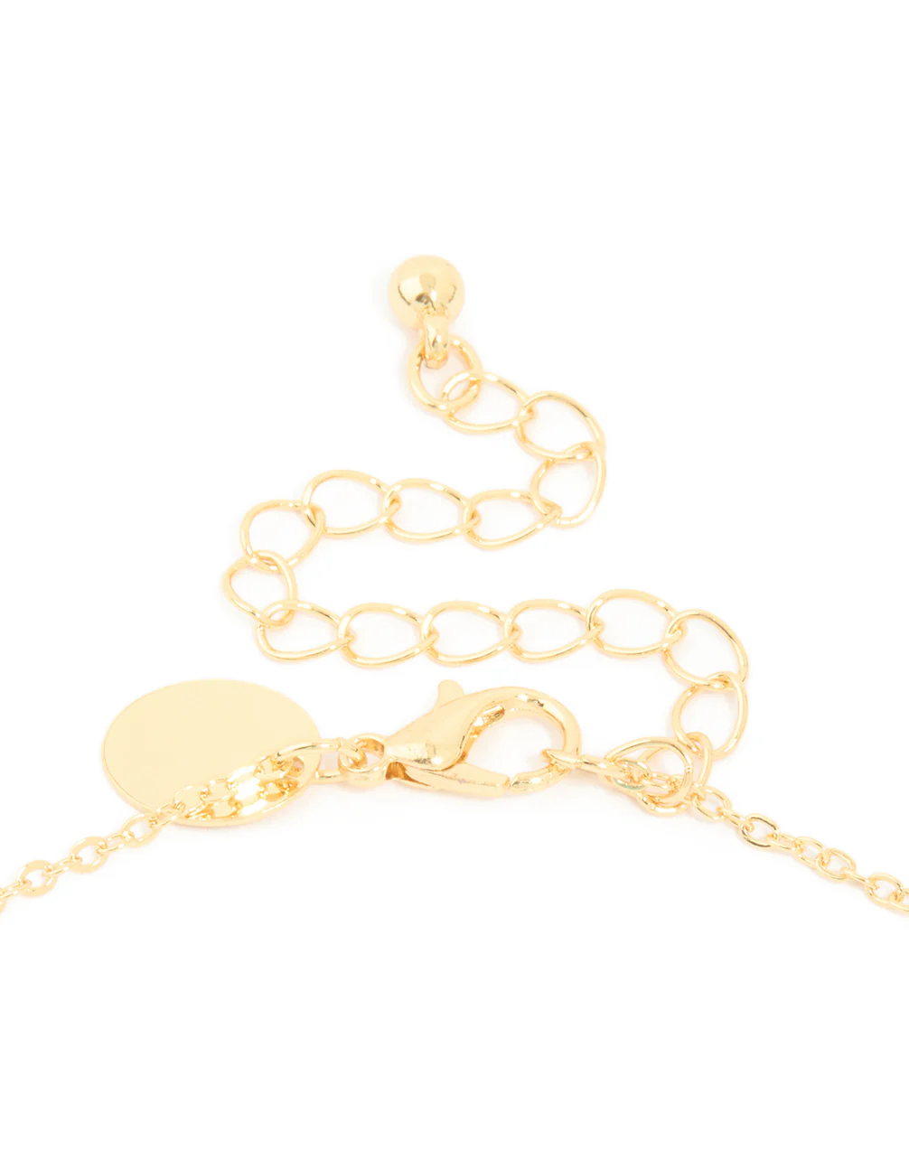 Gold Plated Cubic Zirconia Pave Letter D Necklace - Image 5