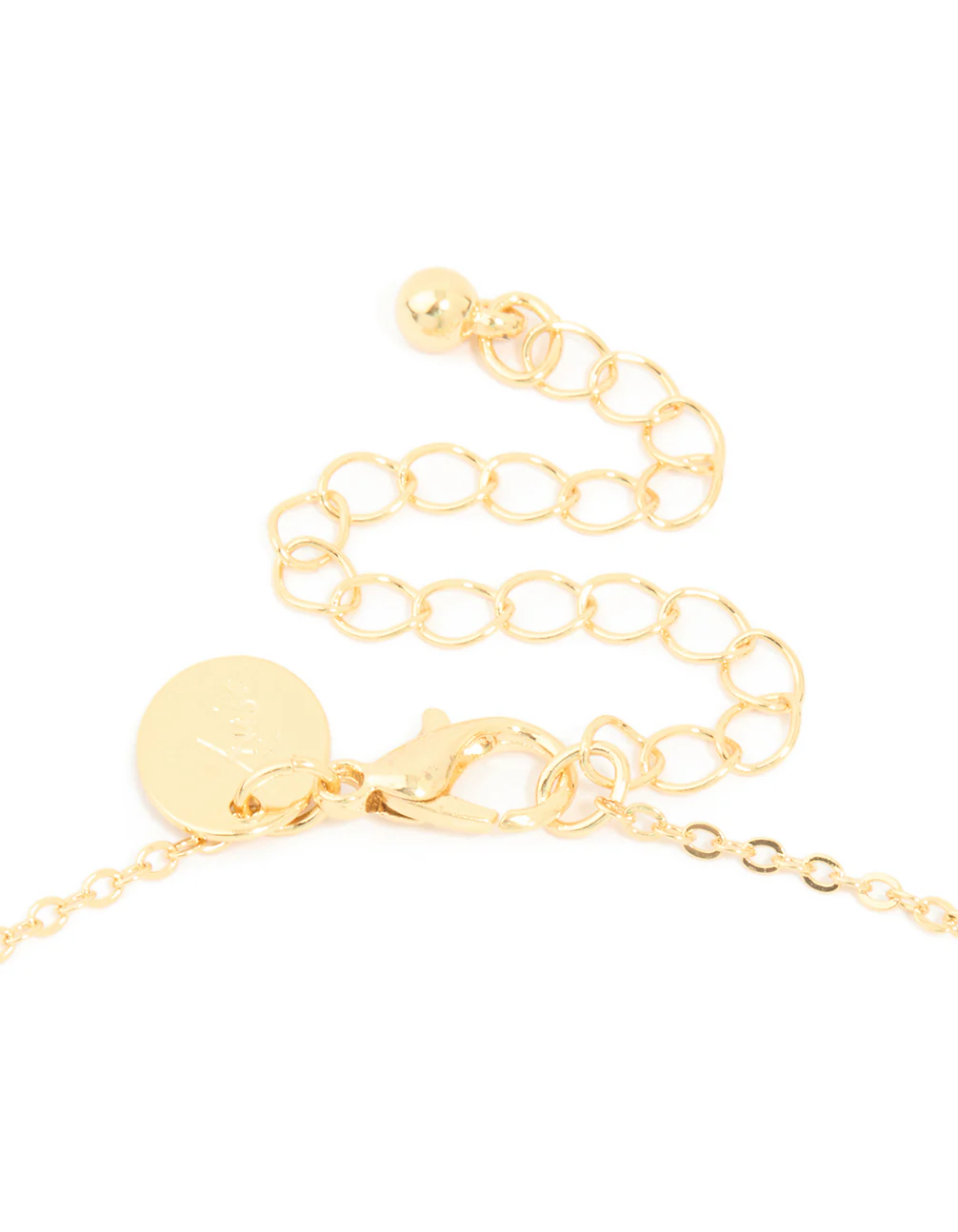 Gold Plated Cubic Zirconia Pave Letter H Necklace - Image 5