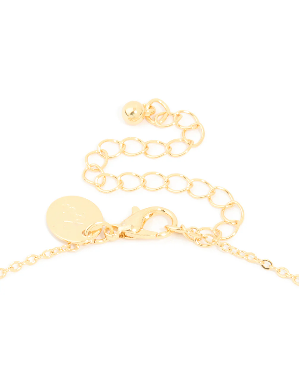 Gold Plated Cubic Zirconia Pave Letter N Necklace - Image 5