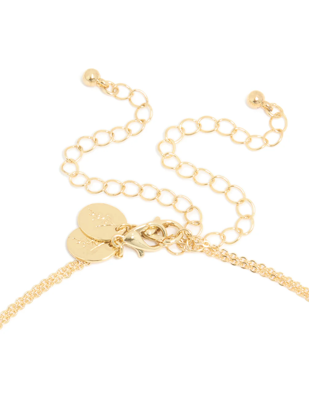 Gold Plated Cubic Zirconia & Pearl Layered Necklace - Image 3