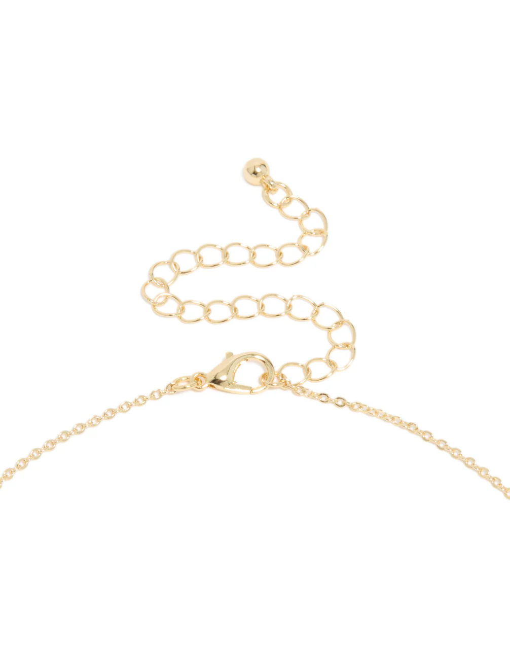 Gold Plated Cubic Zirconia & Pearl Letter K Necklace - Image 5