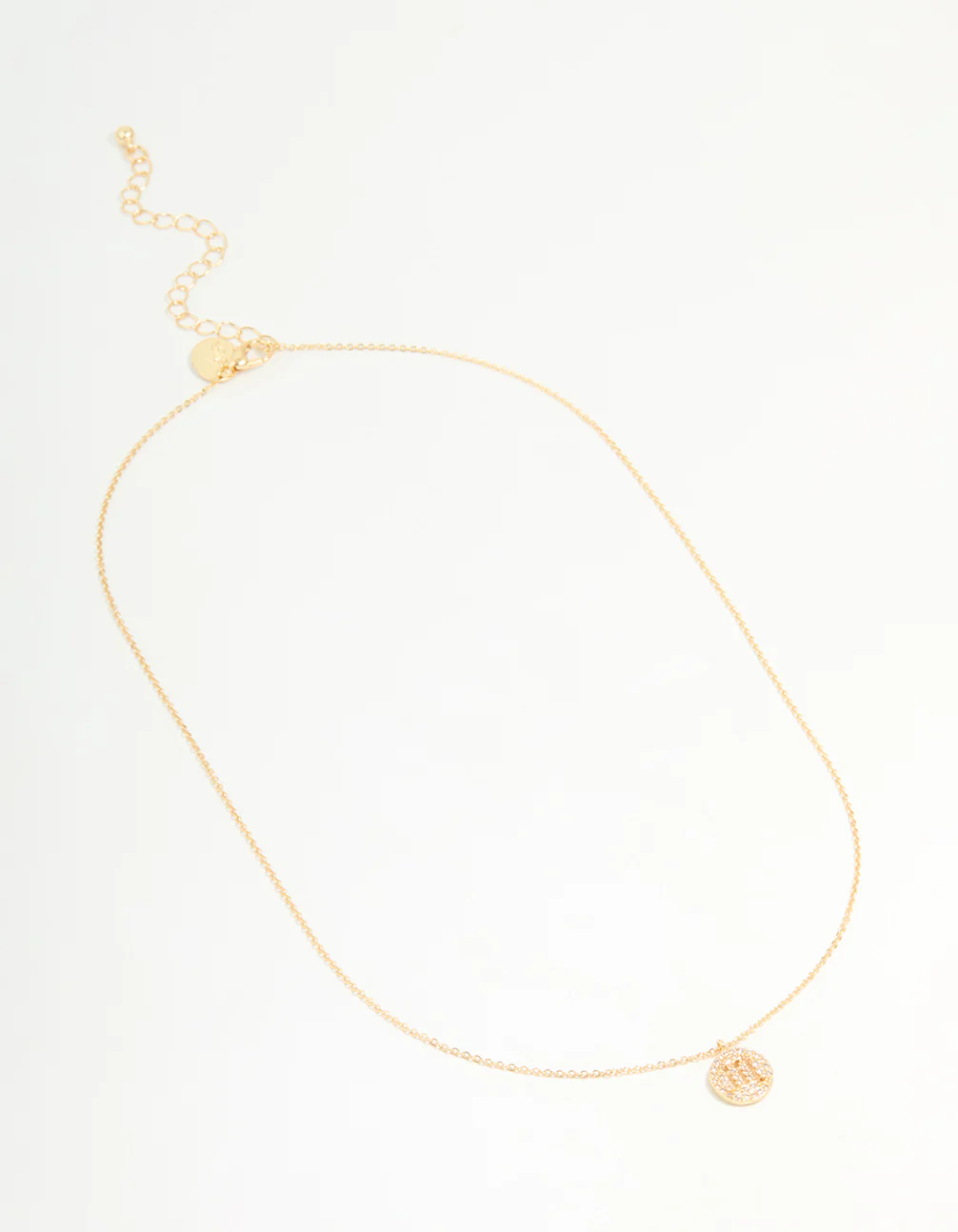 Gold Plated Cubic Zirconia Scorpio Circle Necklace - Image 2