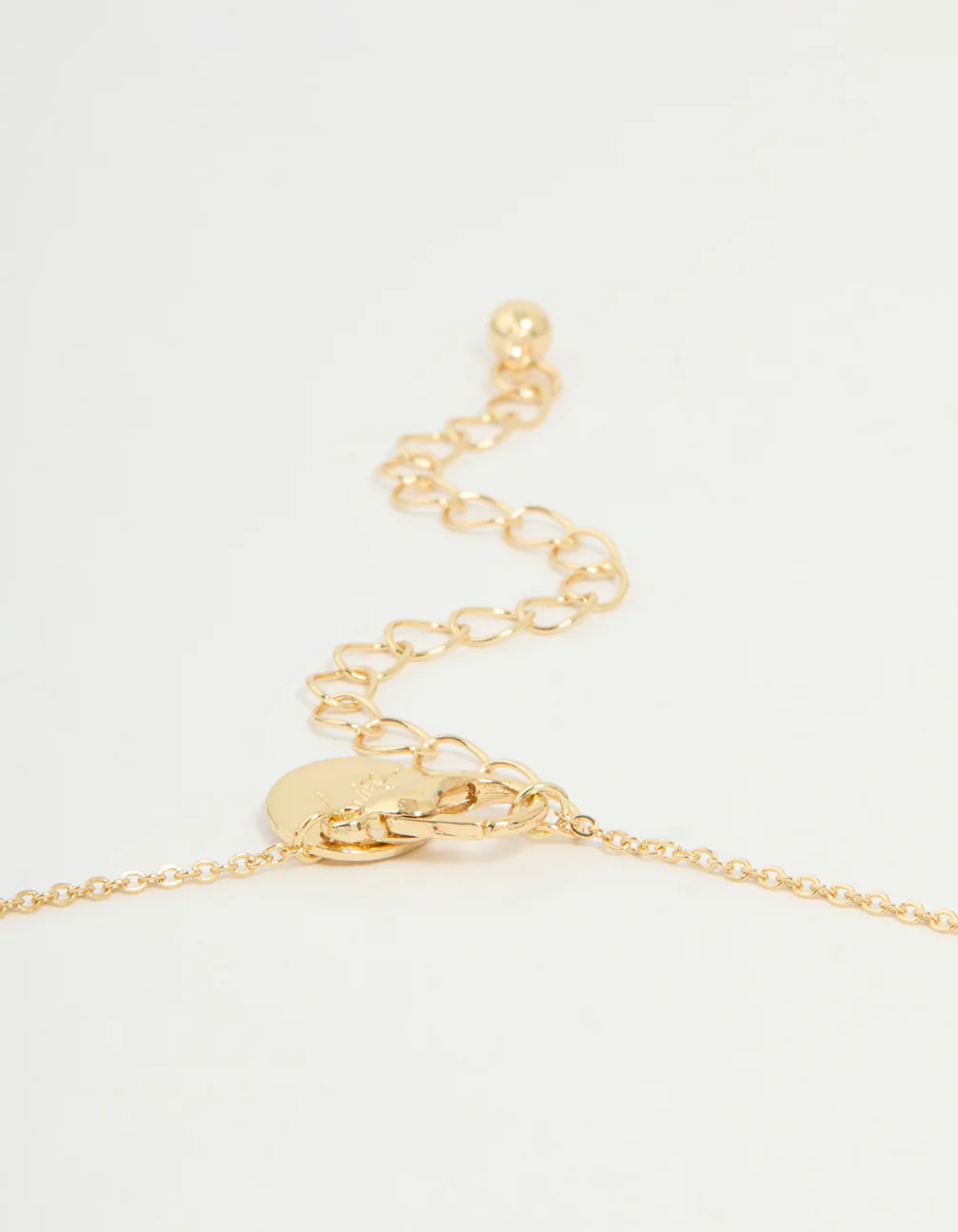 Gold Plated Cubic Zirconia Scorpio Circle Necklace - Image 3