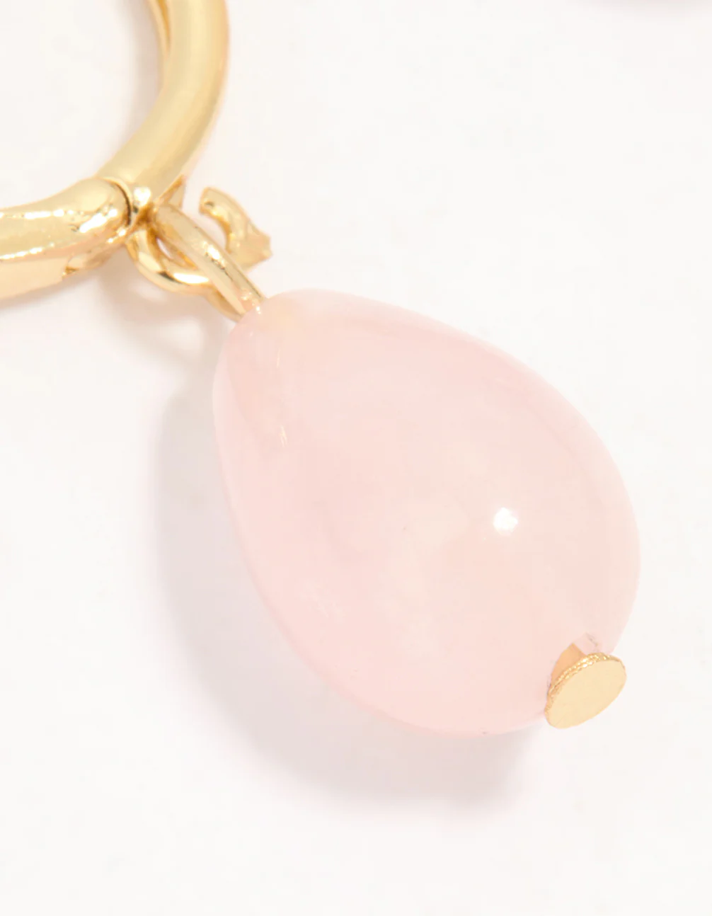 Gold Plated Cubic Zirconia Semi Precious Drop Earrings - Image 4