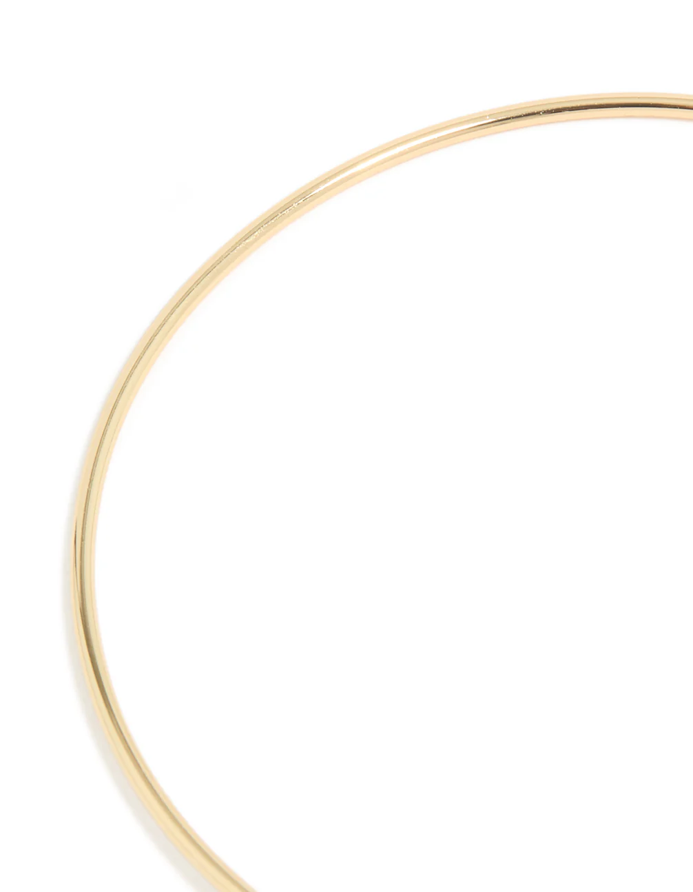 Gold Plated Cubic Zirconia Simple Wrist Cuff - Image 5