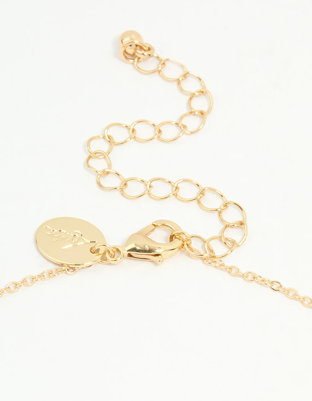 Gold Plated Cubic Zirconia Small Bow Pendant Necklace - Image 5