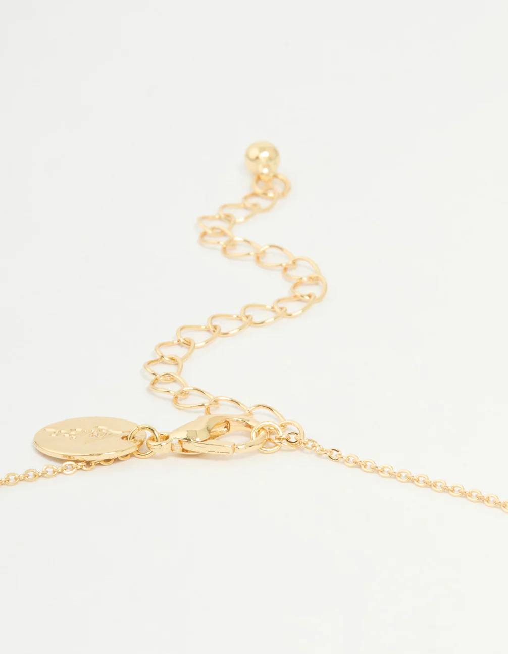 Gold Plated Cubic Zirconia Virgo Circle Necklace - Image 2