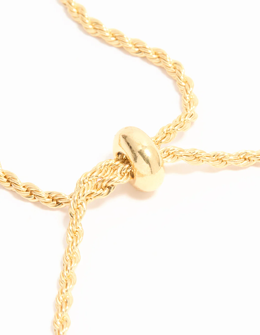 Gold Plated Detailed Chain Toggle Bracelet - Image 3