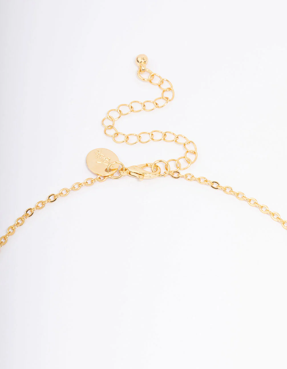 Gold Plated Diamante Angel Wing Pendant Necklace - Image 3