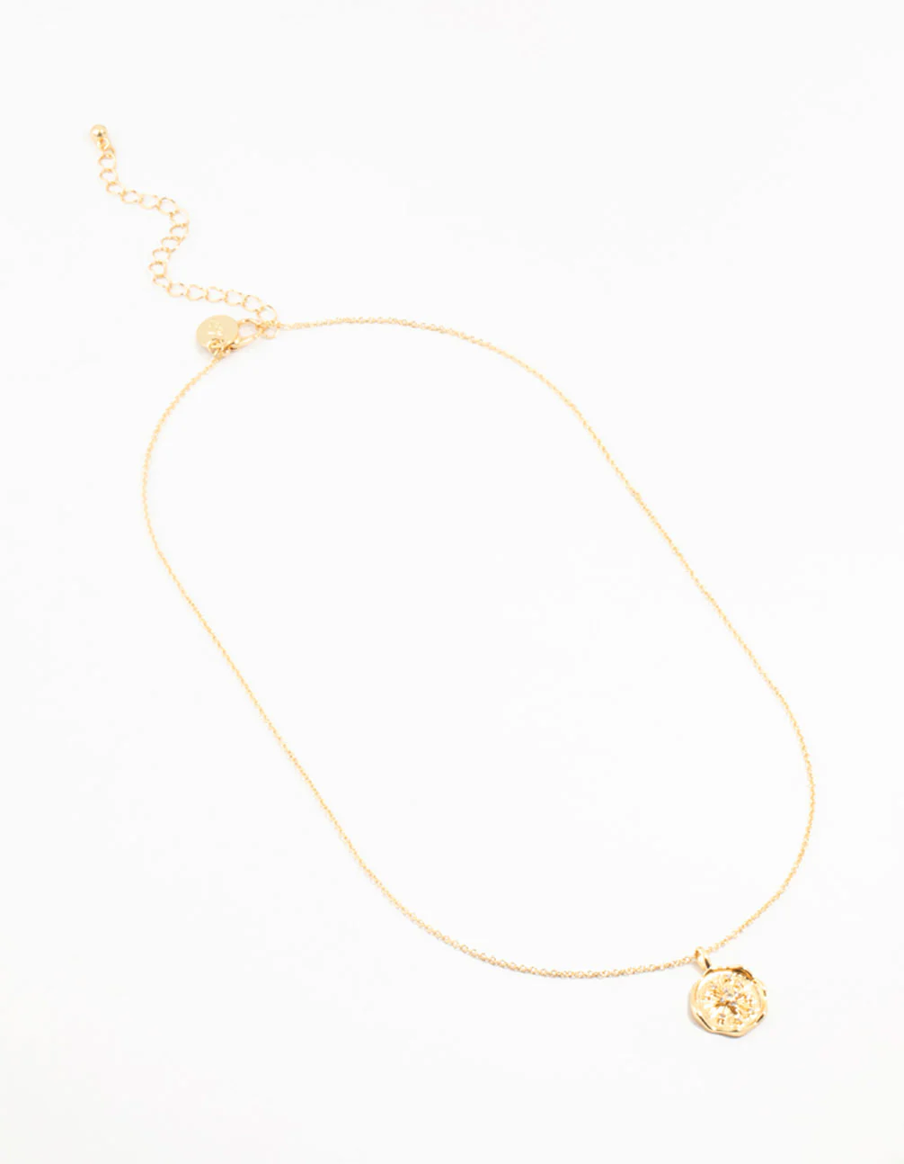 Gold Plated Diamante Celestial Round Necklace - Image 4
