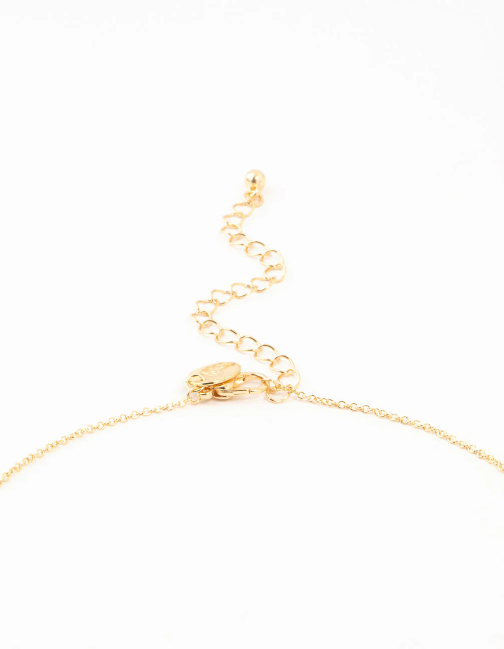 Gold Plated Diamante Celestial Round Necklace - Image 5