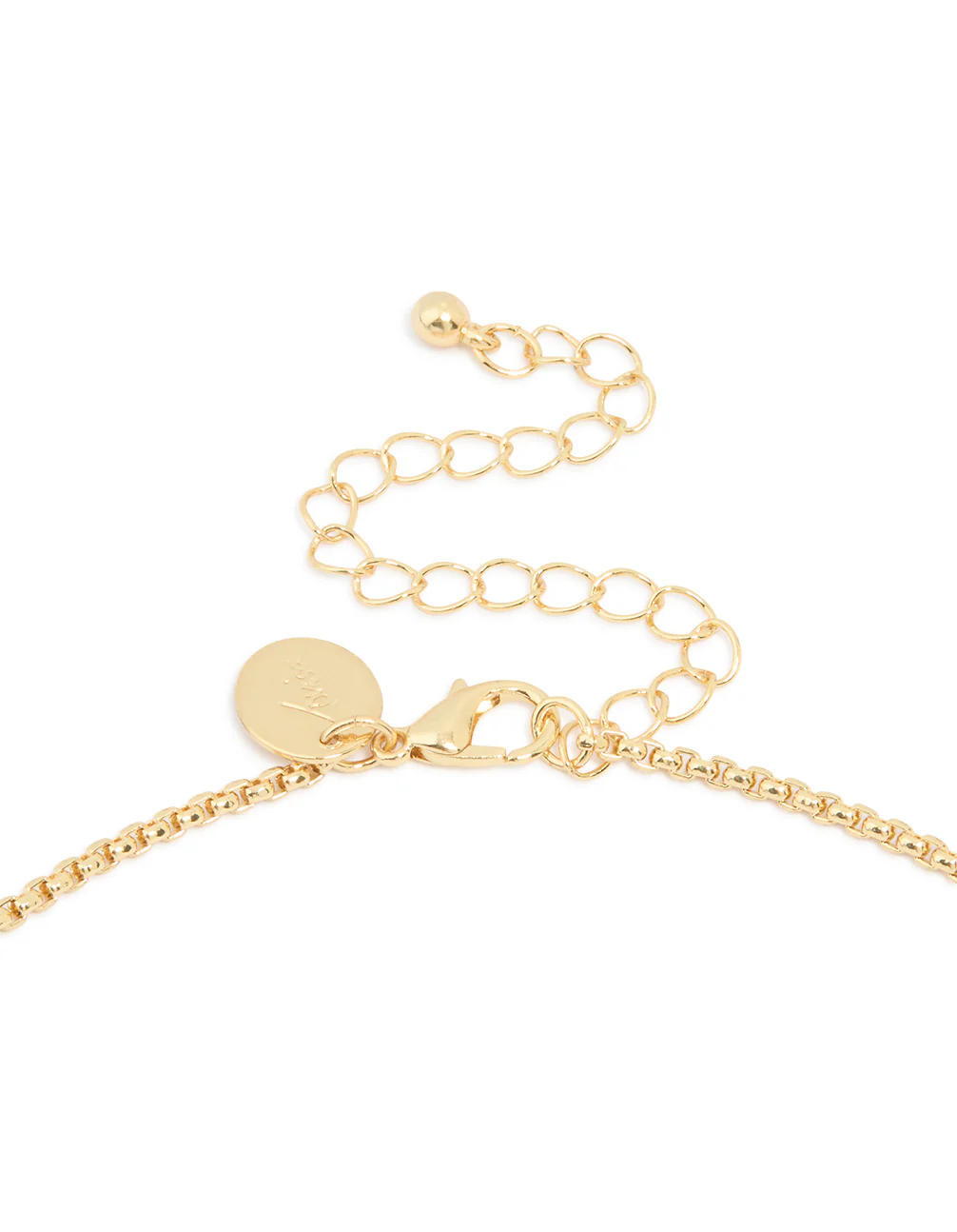 Gold Plated Diamante Cross Necklace - Image 3