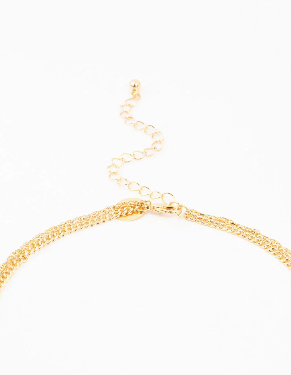 Gold Plated Diamante Cross Necklaces 3-Pack - Image 3