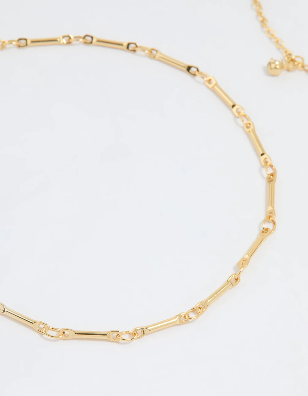 Gold Plated Diamante Droplet Chain Anklets 2-Pack - Image 2