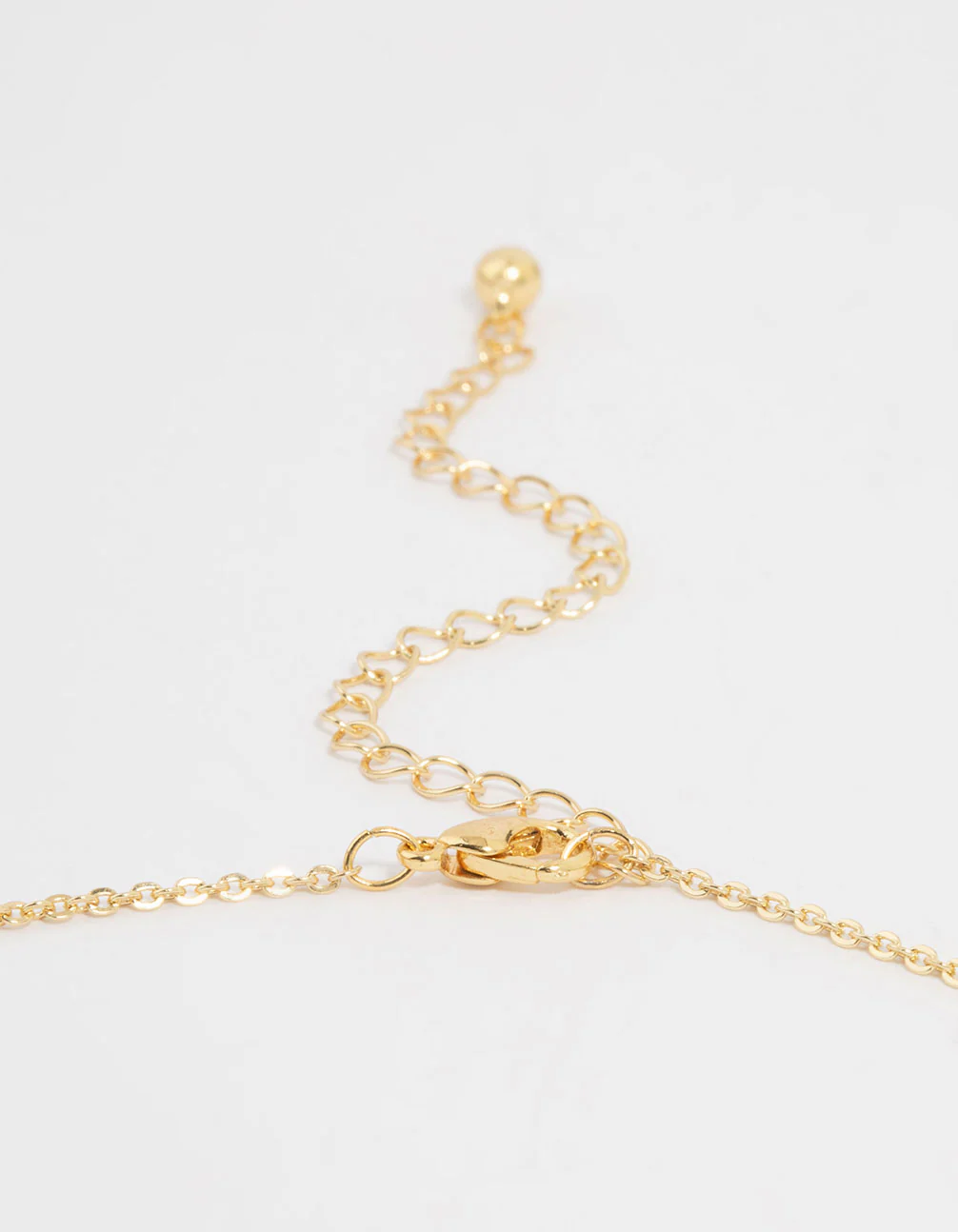 Gold Plated Diamante Hearts Pendant Necklace - Image 5